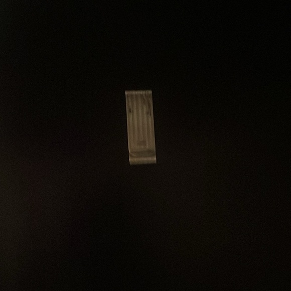 Sterling Silver Money Clip . Monogrammed Silver on the front - Picture 2 of 4